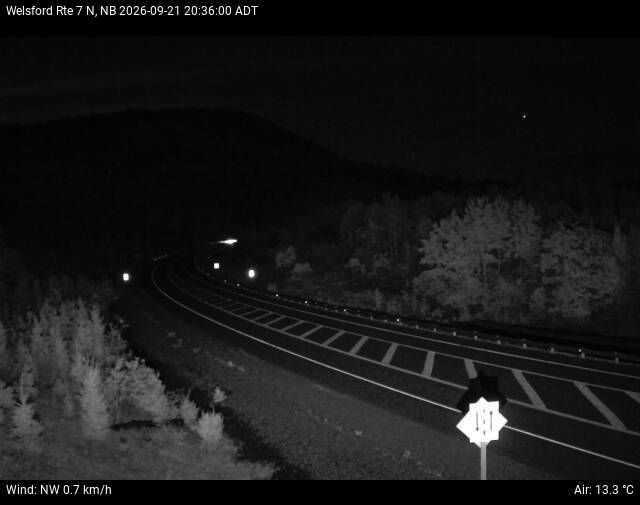 Web Cam image of Welsford (NB Highway 7)