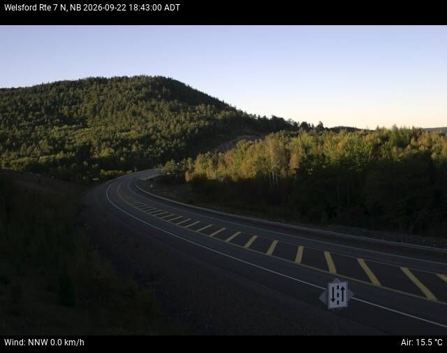 Web Cam image of Welsford (NB Highway 7)