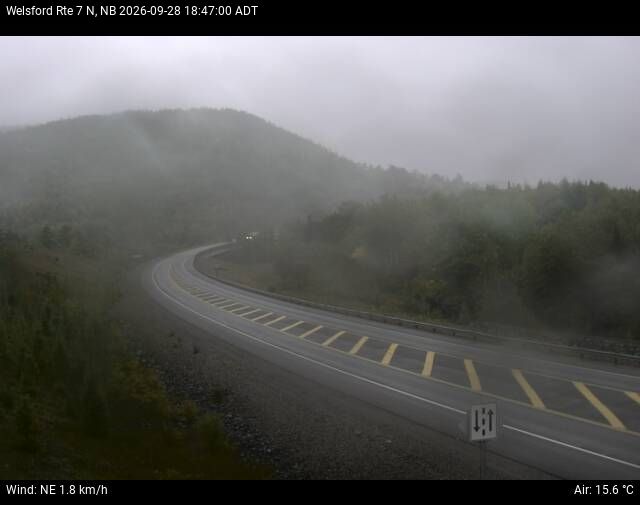 Web Cam image of Welsford (NB Highway 7)