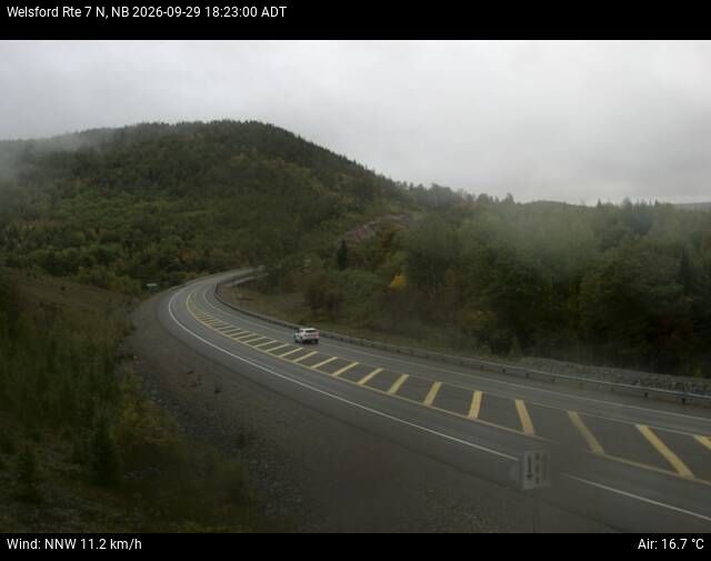 Web Cam image of Welsford (NB Highway 7)