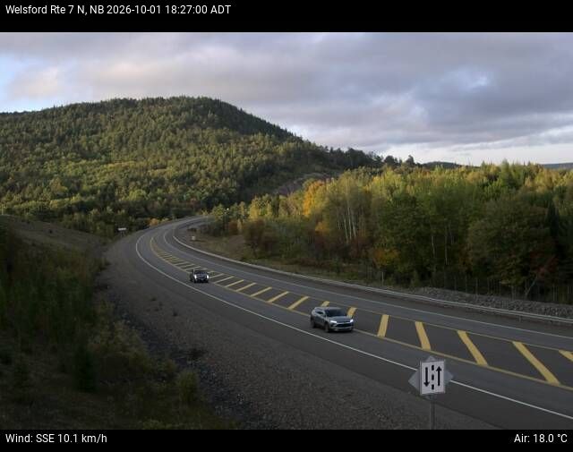 Web Cam image of Welsford (NB Highway 7)