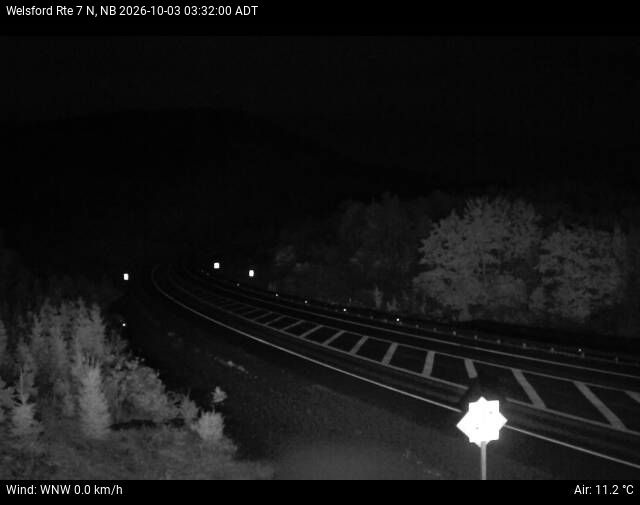 Web Cam image of Welsford (NB Highway 7)