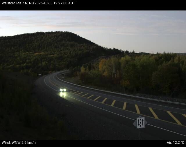 Web Cam image of Welsford (NB Highway 7)