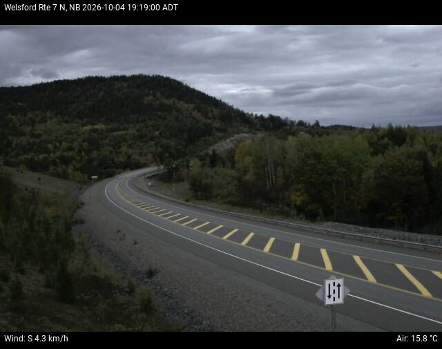 Web Cam image of Welsford (NB Highway 7)