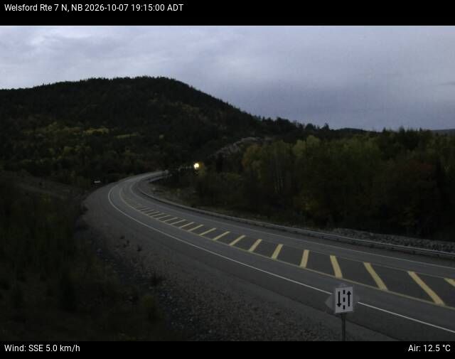 Web Cam image of Welsford (NB Highway 7)