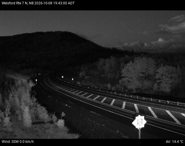 Web Cam image of Welsford (NB Highway 7)