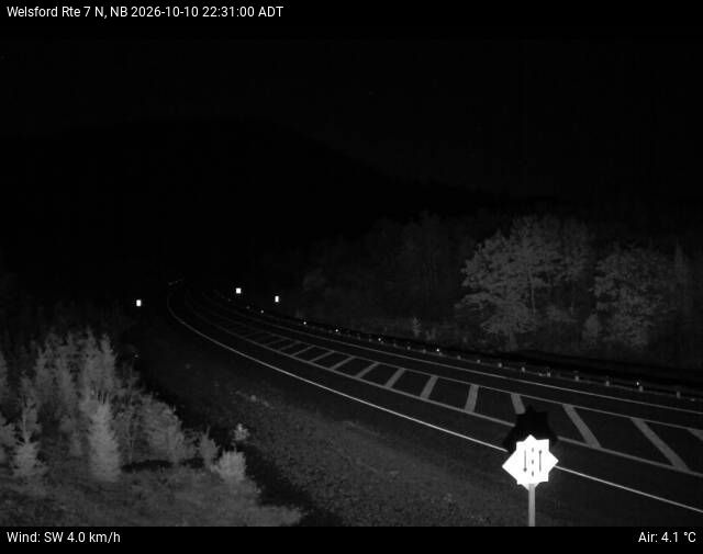 Web Cam image of Welsford (NB Highway 7)