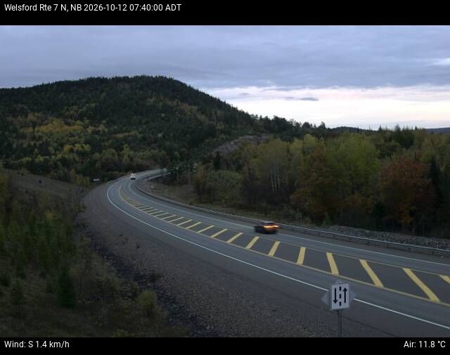 Web Cam image of Welsford (NB Highway 7)