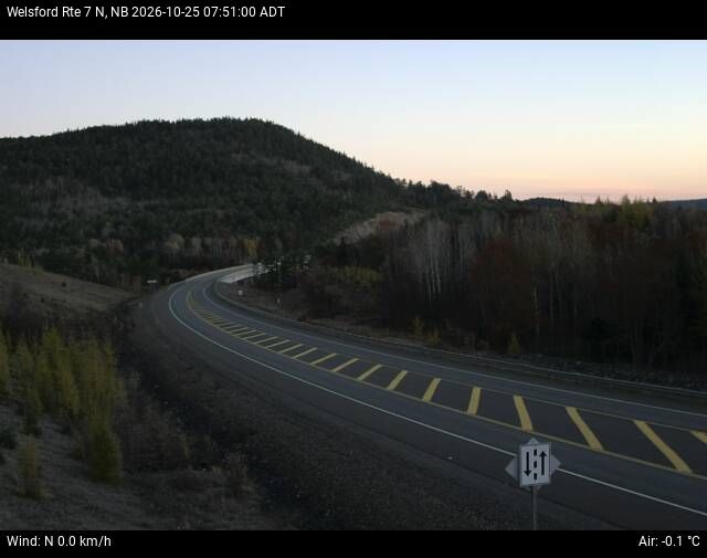 Web Cam image of Welsford (NB Highway 7)
