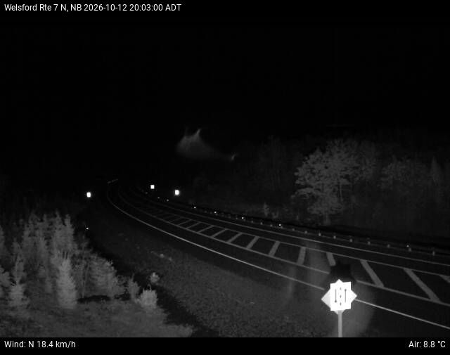 Web Cam image of Welsford (NB Highway 7)