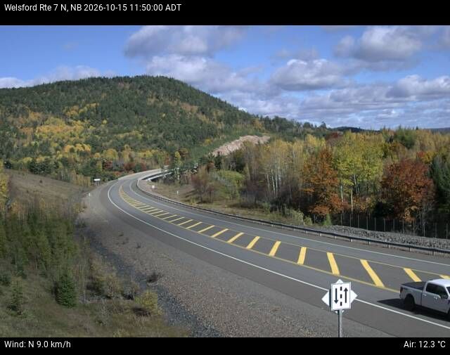 Web Cam image of Welsford (NB Highway 7)