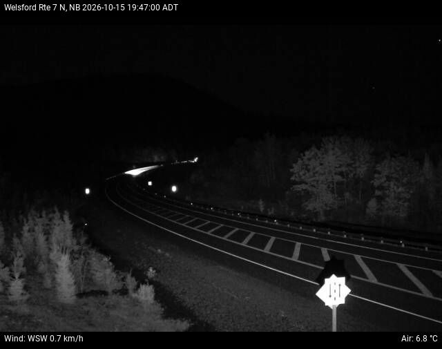 Web Cam image of Welsford (NB Highway 7)