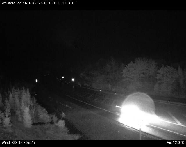 Web Cam image of Welsford (NB Highway 7)
