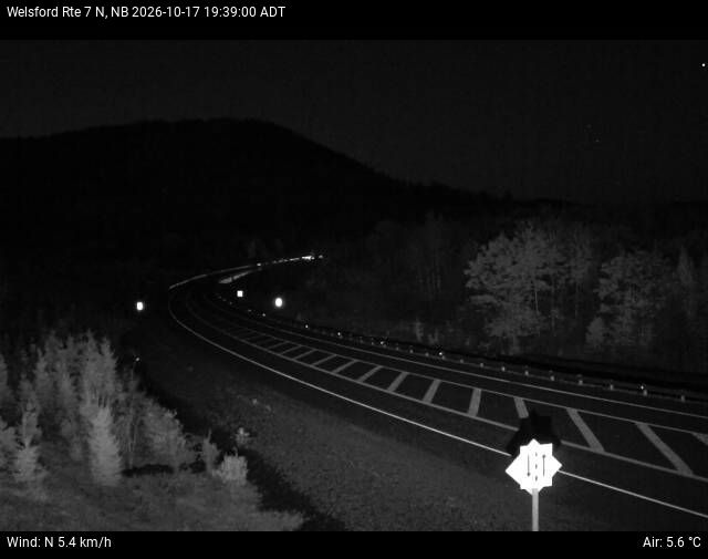 Web Cam image of Welsford (NB Highway 7)