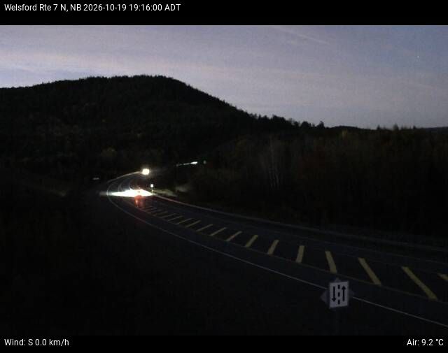 Web Cam image of Welsford (NB Highway 7)