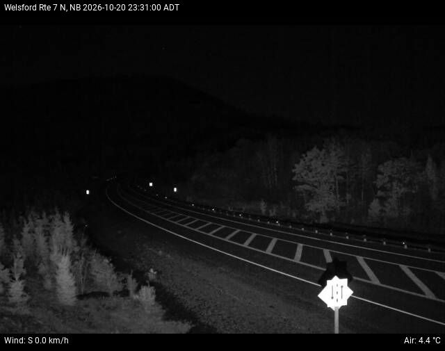 Web Cam image of Welsford (NB Highway 7)