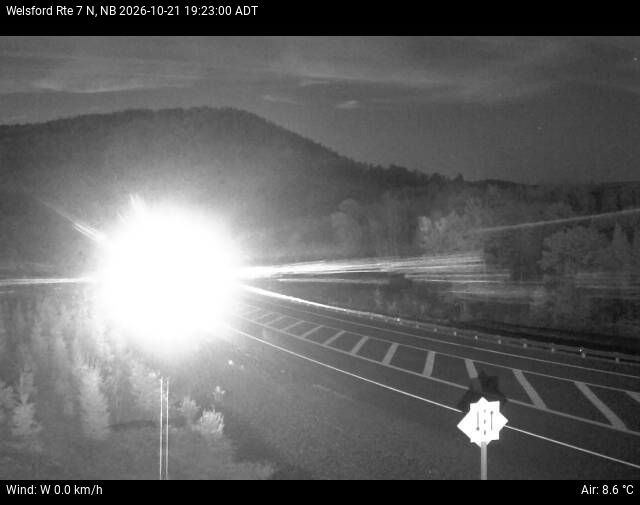Web Cam image of Welsford (NB Highway 7)