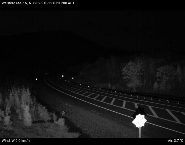 Web Cam image of Welsford (NB Highway 7)