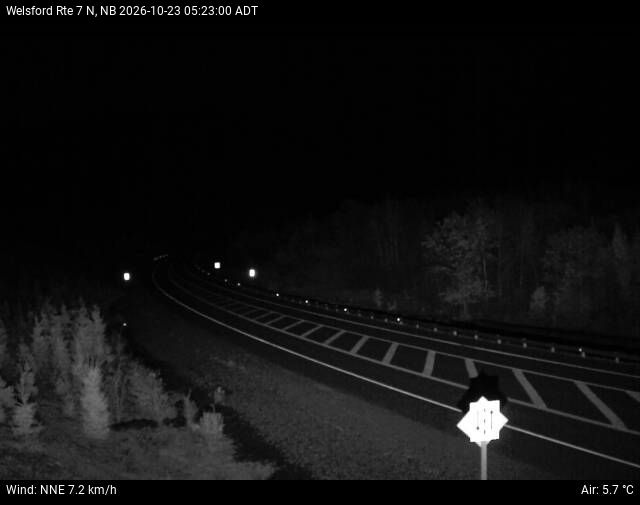 Web Cam image of Welsford (NB Highway 7)