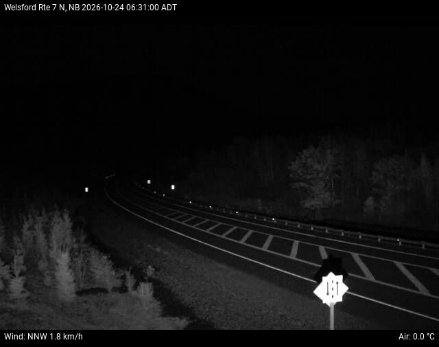 Web Cam image of Welsford (NB Highway 7)