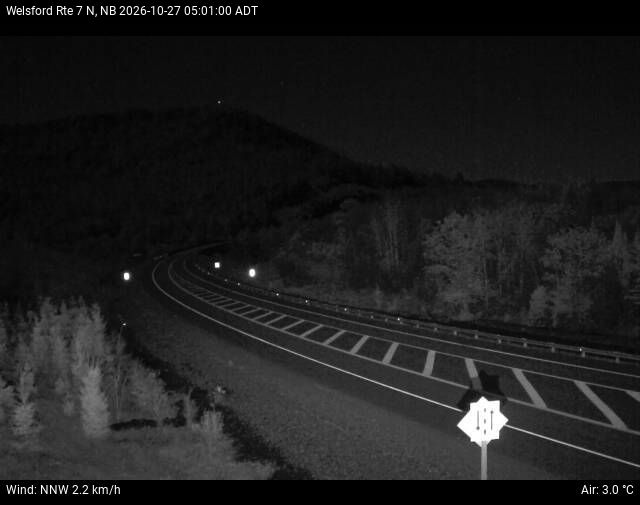 Web Cam image of Welsford (NB Highway 7)