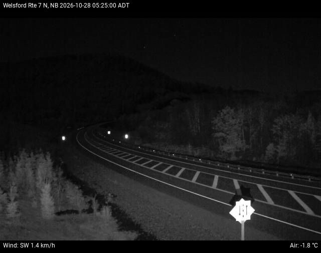 Web Cam image of Welsford (NB Highway 7)