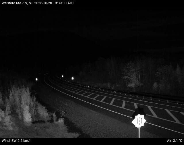 Web Cam image of Welsford (NB Highway 7)