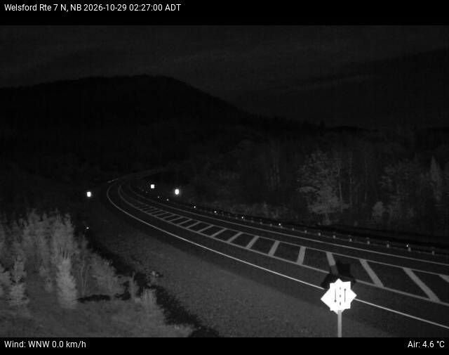 Web Cam image of Welsford (NB Highway 7)