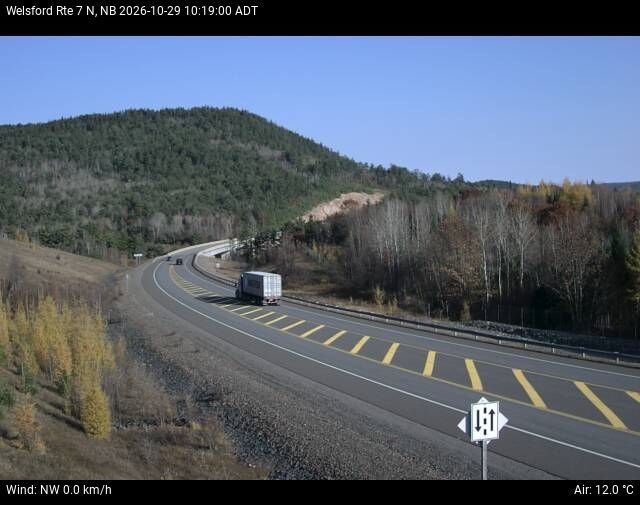 Web Cam image of Welsford (NB Highway 7)