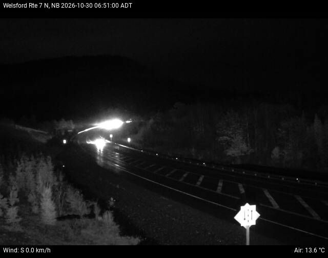 Web Cam image of Welsford (NB Highway 7)