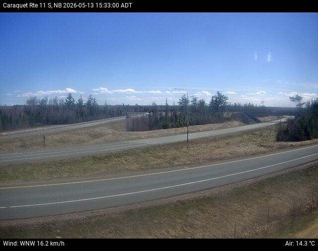 Web Cam image of Caraquet (NB Highway 11)