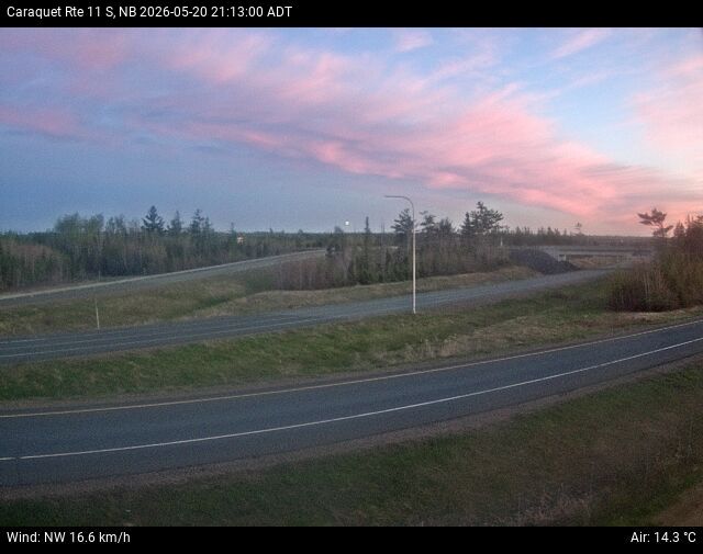Web Cam image of Caraquet (NB Highway 11)