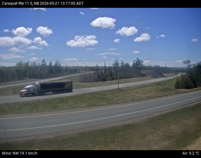 Web Cam image of Caraquet (NB Highway 11)