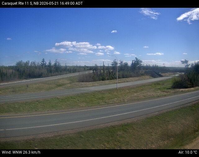 Web Cam image of Caraquet (NB Highway 11)
