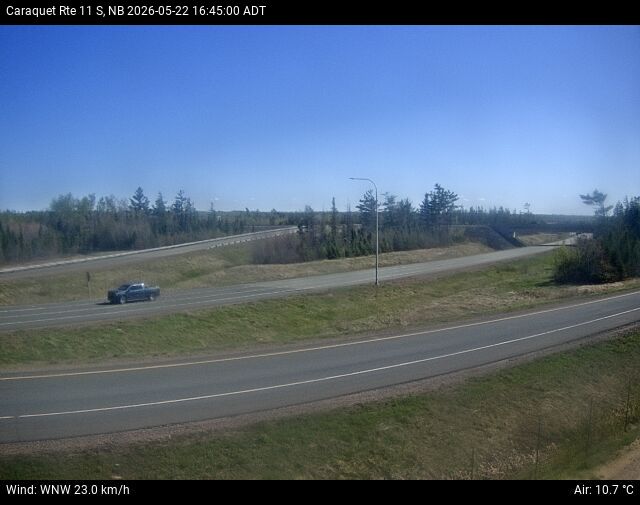 Web Cam image of Caraquet (NB Highway 11)