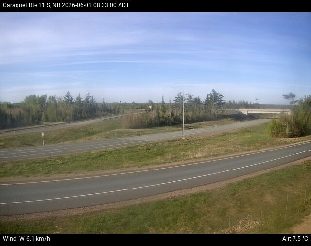 Web Cam image of Caraquet (NB Highway 11)