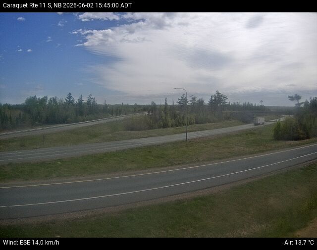 Web Cam image of Caraquet (NB Highway 11)