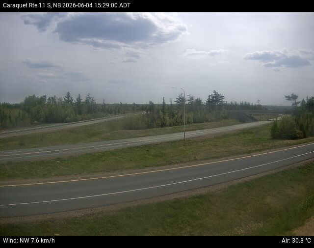 Web Cam image of Caraquet (NB Highway 11)