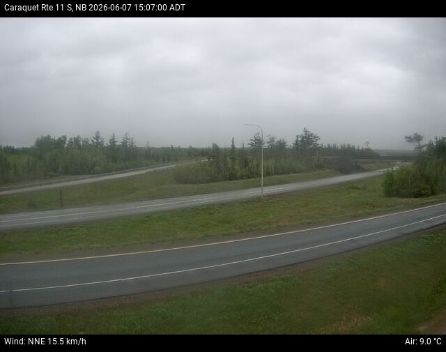 Web Cam image of Caraquet (NB Highway 11)