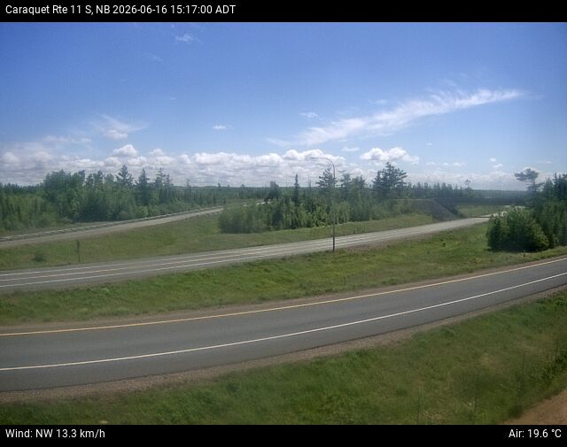 Web Cam image of Caraquet (NB Highway 11)