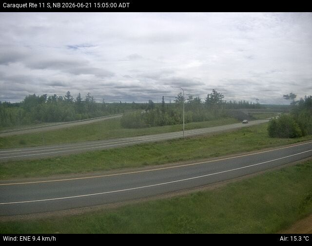 Web Cam image of Caraquet (NB Highway 11)