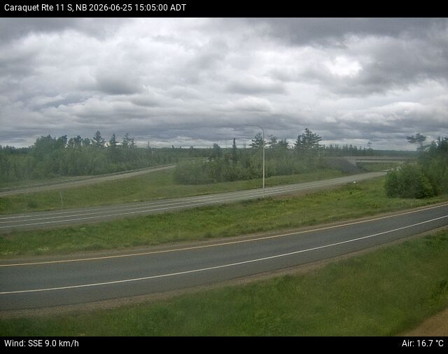 Web Cam image of Caraquet (NB Highway 11)