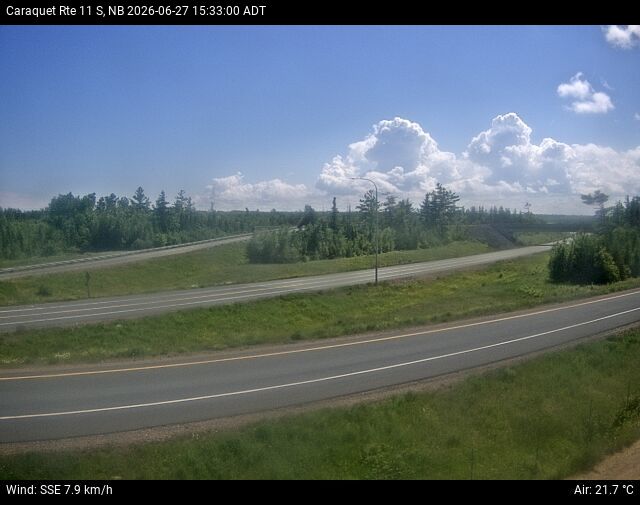 Web Cam image of Caraquet (NB Highway 11)
