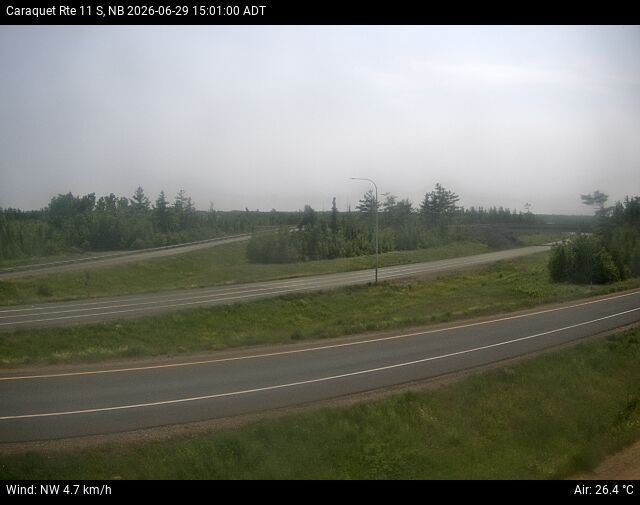 Web Cam image of Caraquet (NB Highway 11)