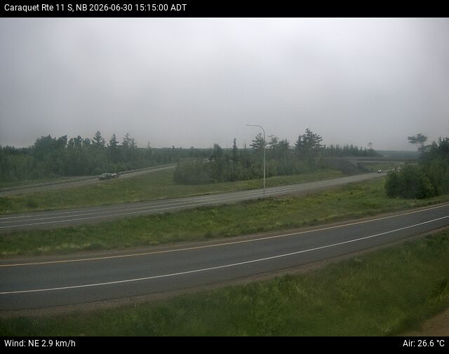 Web Cam image of Caraquet (NB Highway 11)