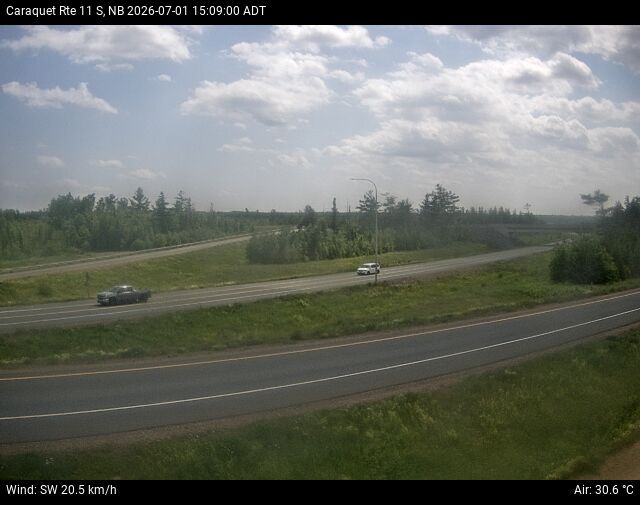 Web Cam image of Caraquet (NB Highway 11)