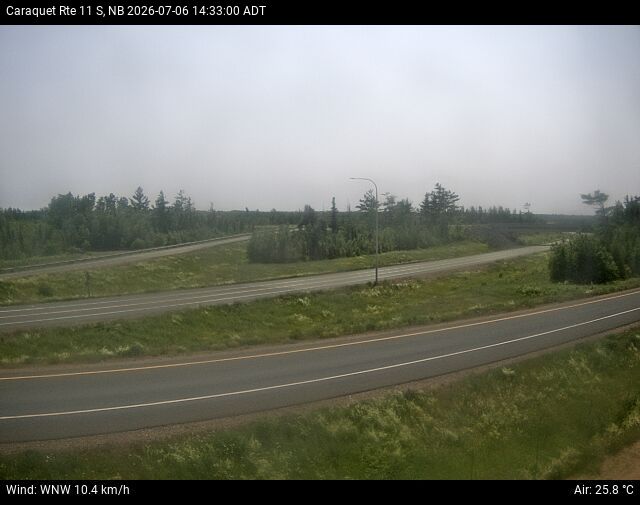 Web Cam image of Caraquet (NB Highway 11)