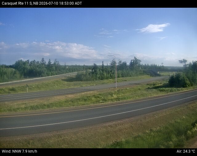Web Cam image of Caraquet (NB Highway 11)