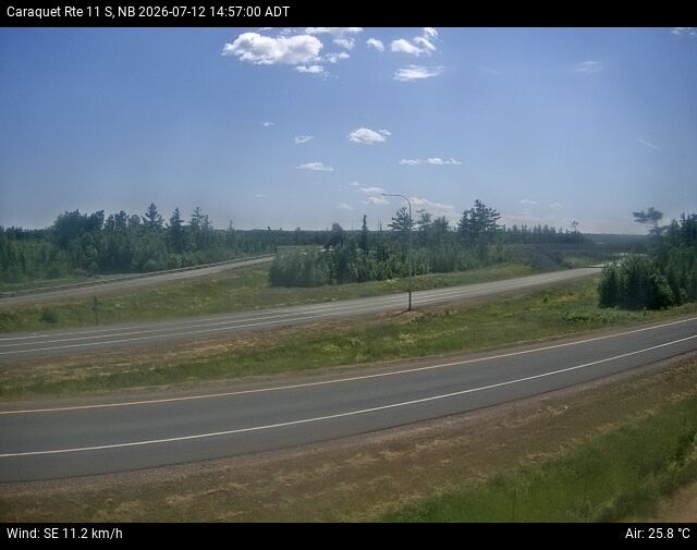 Web Cam image of Caraquet (NB Highway 11)