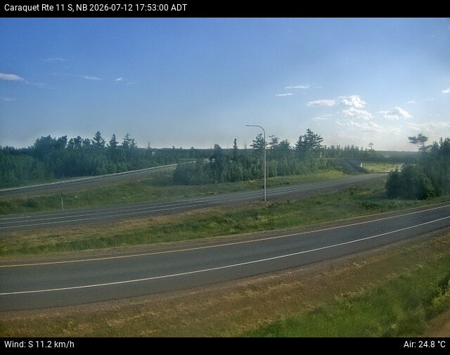 Web Cam image of Caraquet (NB Highway 11)
